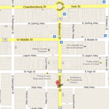 Map to Georgetown Gettysburg Law Office